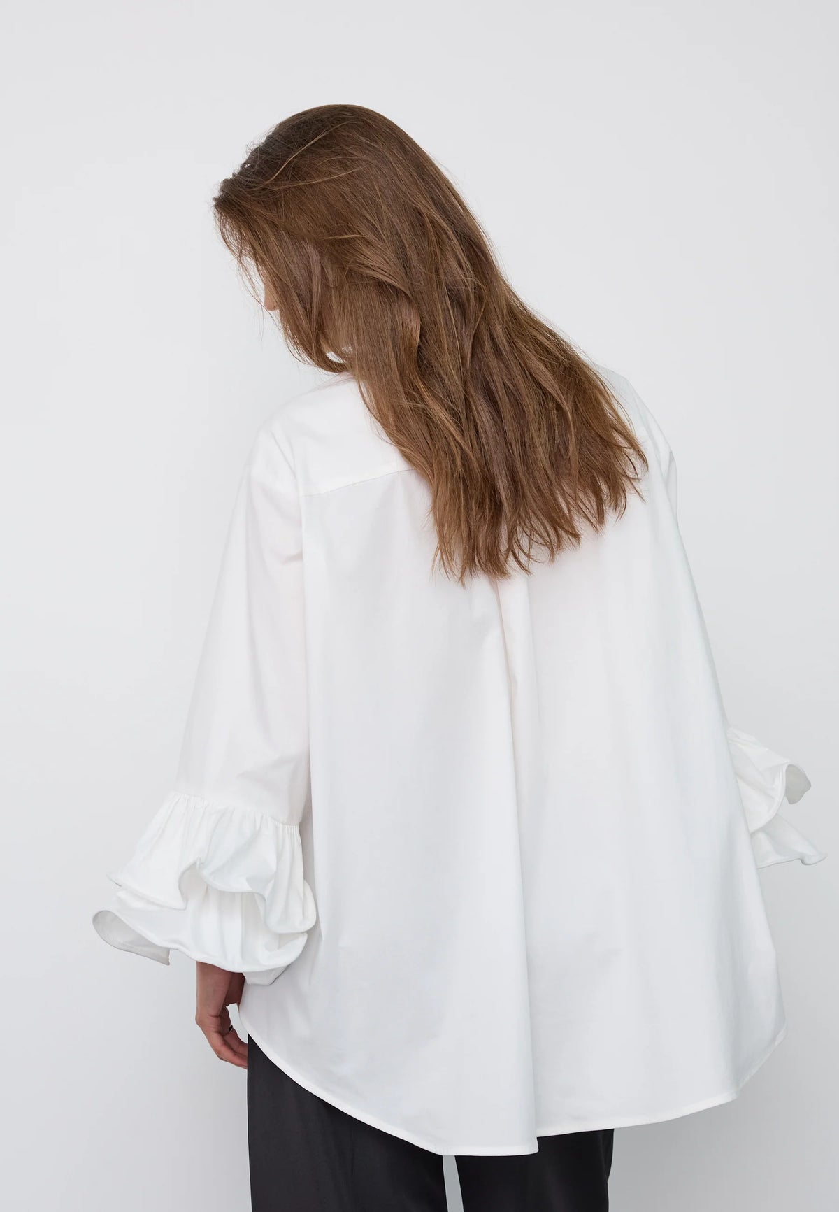 Co’Couture naisten paitapusero HalenCC Flare Shirt, valkoinen