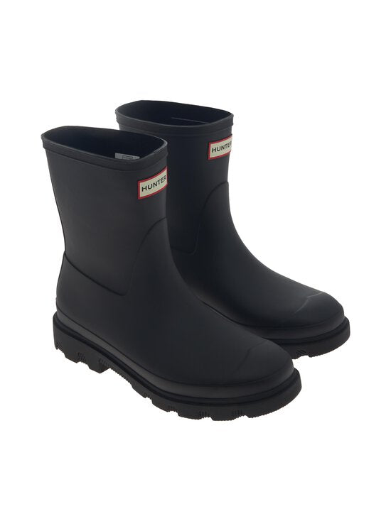 Hunter unisex kumisaappaat Downpour Short Boot, musta