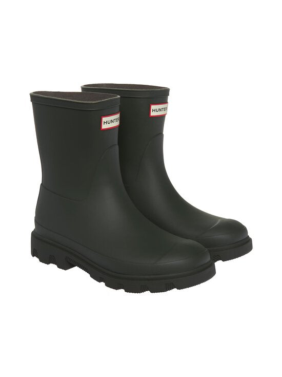 Hunter unisex kumisaappaat Downpour Short Wellington Boot, tumma oliivi