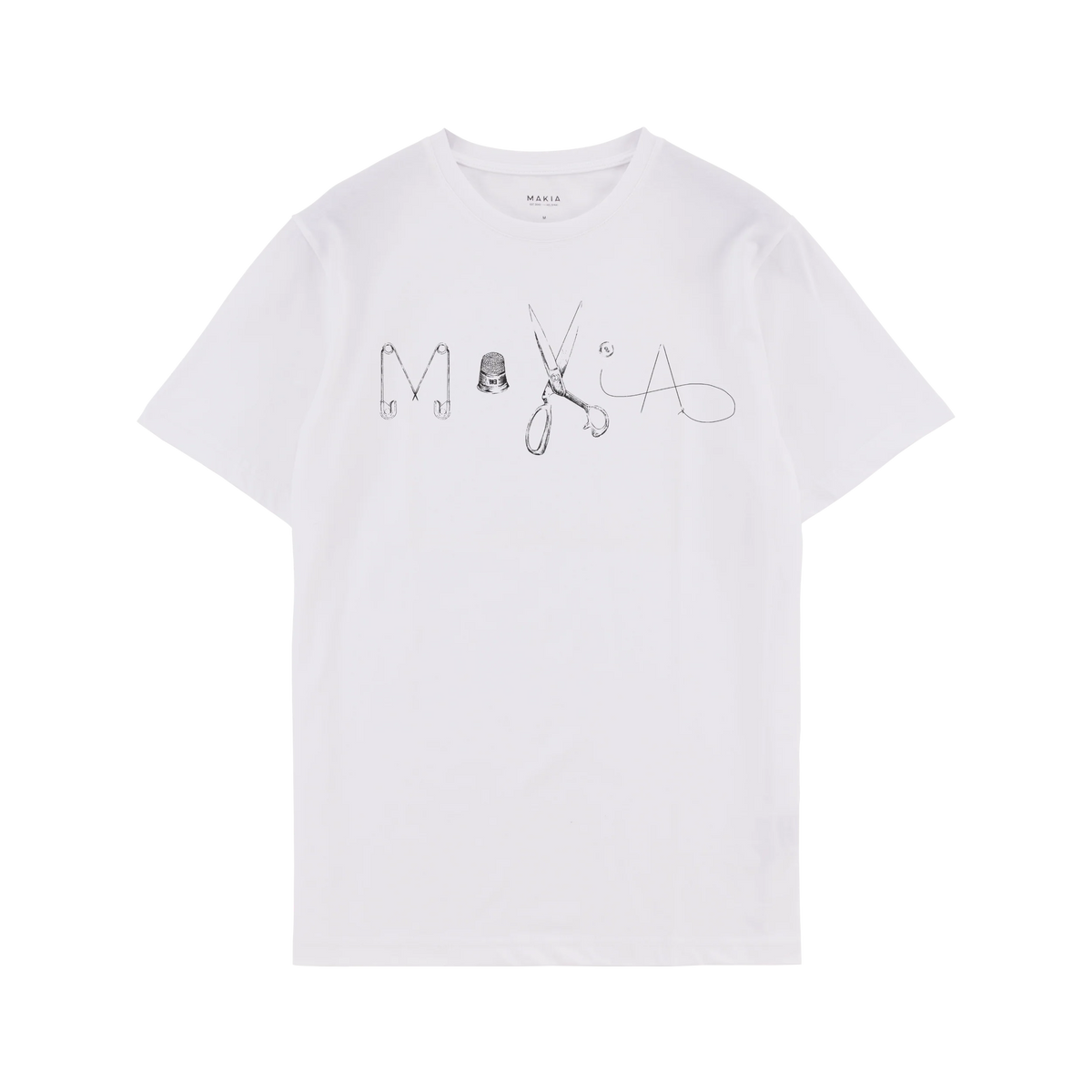 Makia miesten T-paita Tailor Made T-shirt, valkoinen