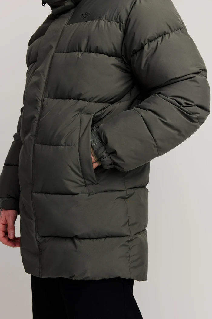 K MILES JACKET TUMMANVIHREÄ