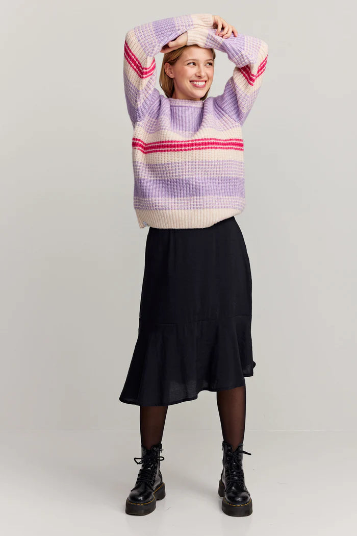 MABEL KNIT MONIVÄRINEN RAITA