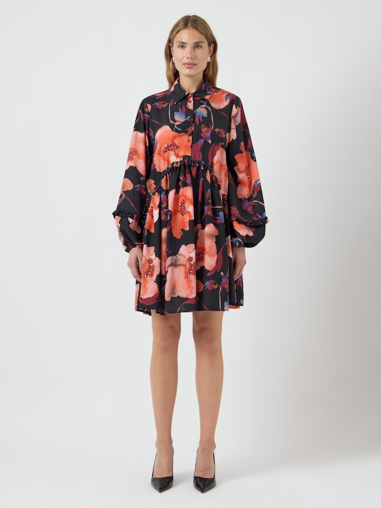 YASPILANA LS DRESS S. Black Pilana