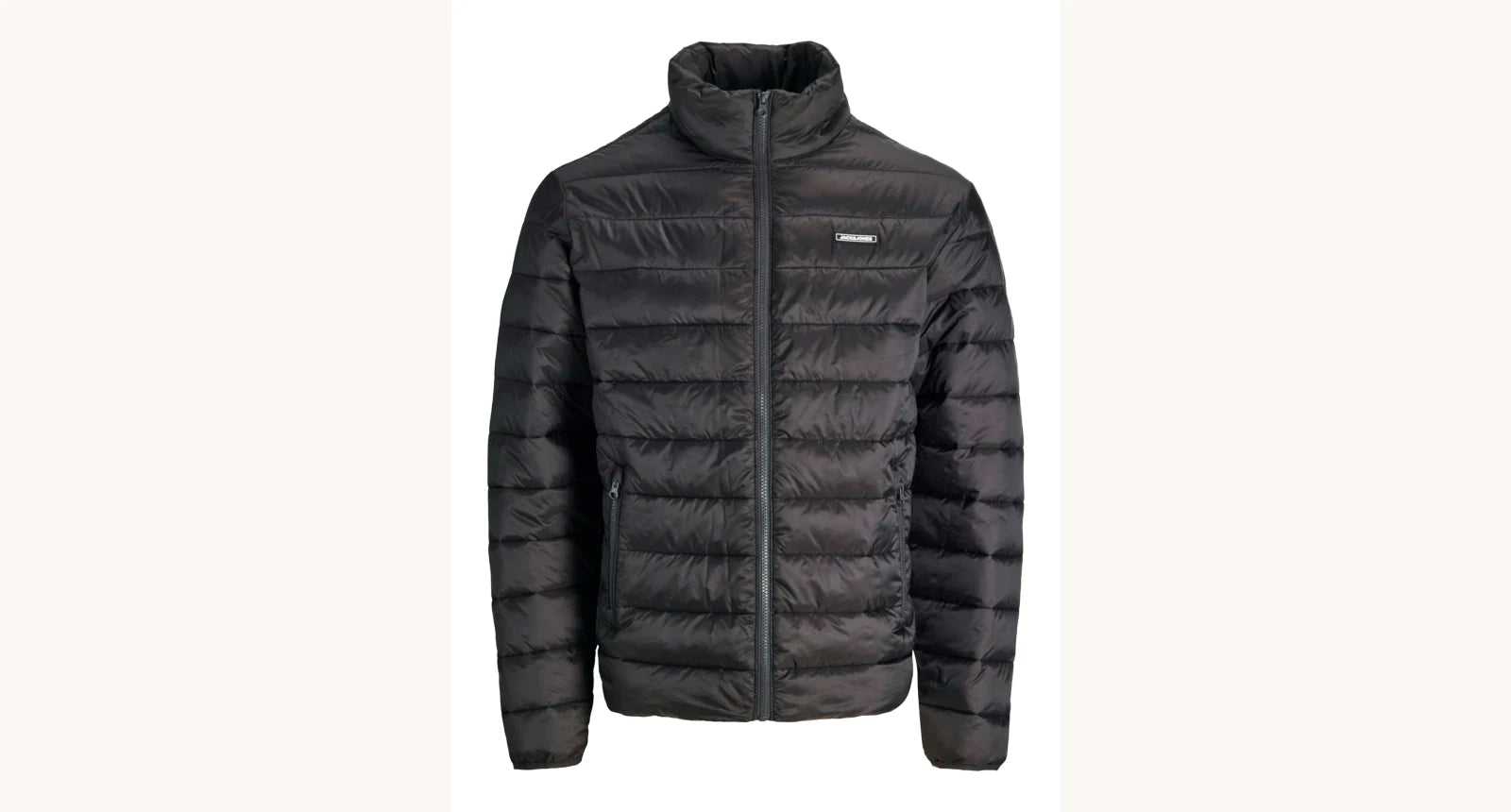 Jack and Jones Junior takki JJLOUIS LIGHT PUFFER COLLAR JNR, musta