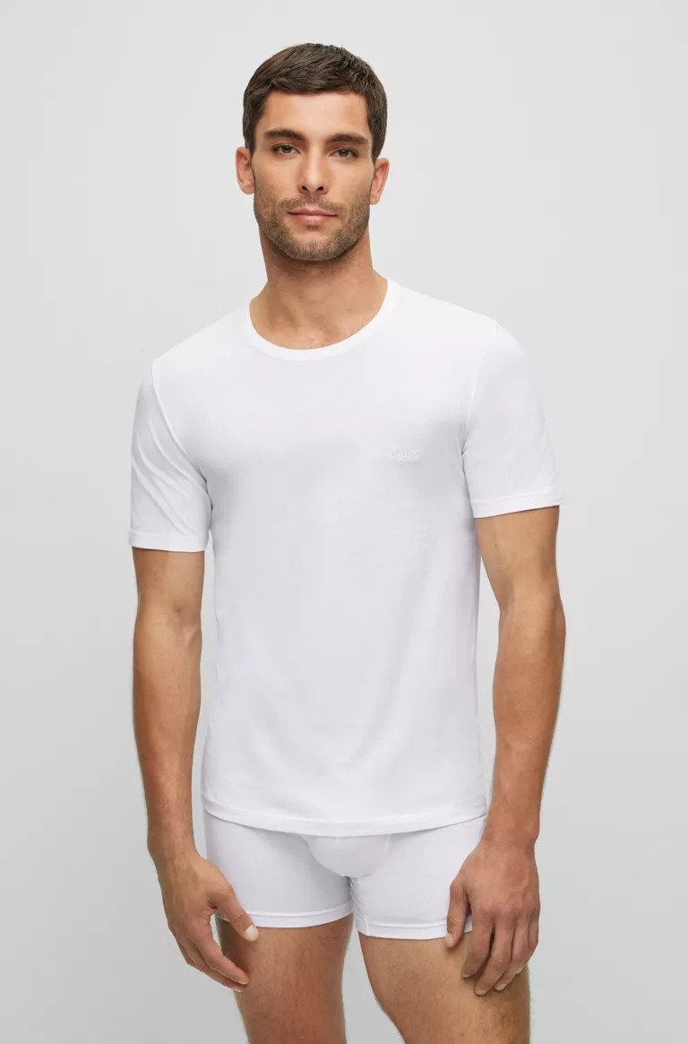 Hugo Boss Miesten T-Paita T Shirt Rn  Valkoinen
