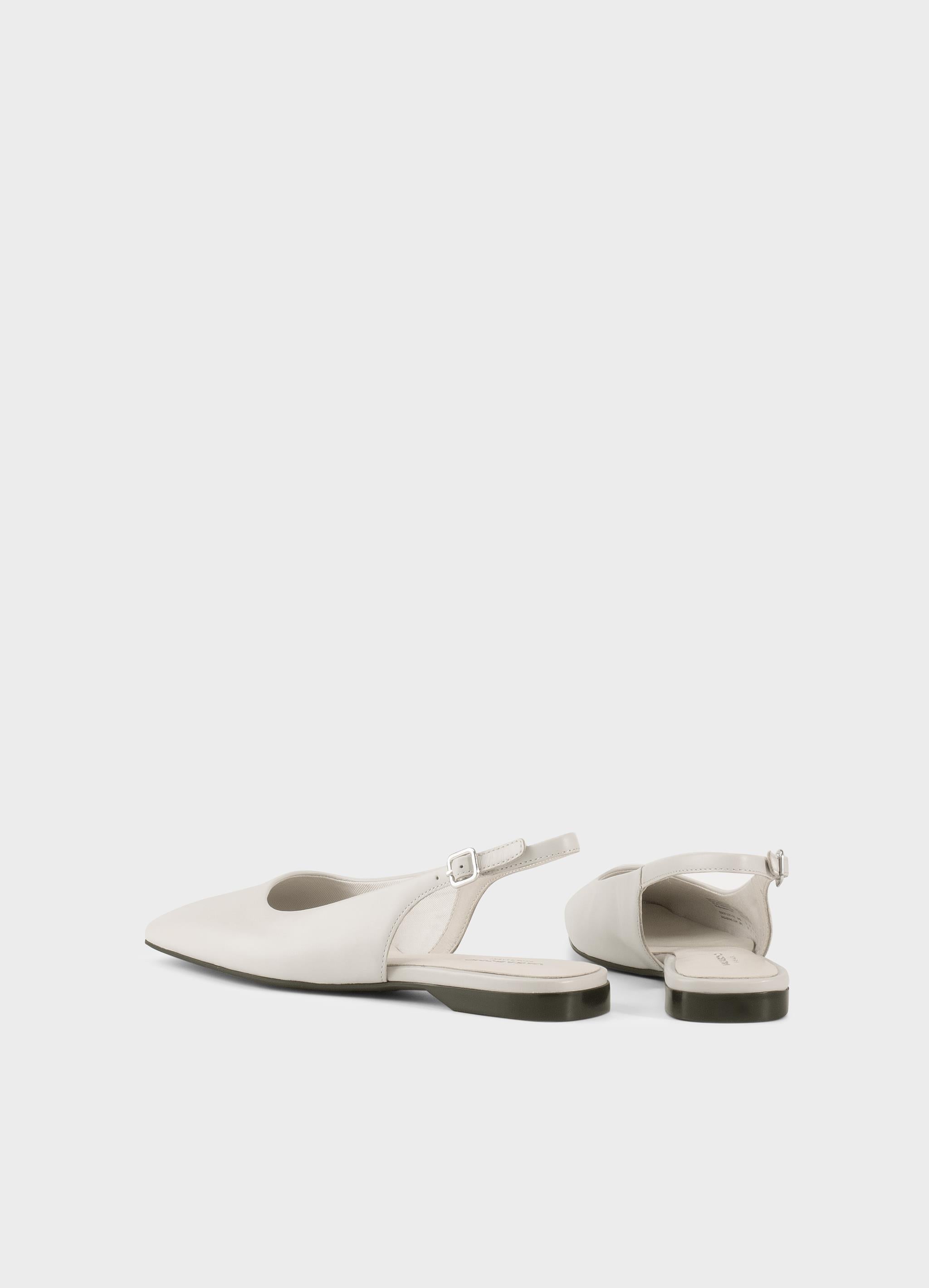 Vagabond naisten ballerinat Delia Leather, luonnonvalkoinen