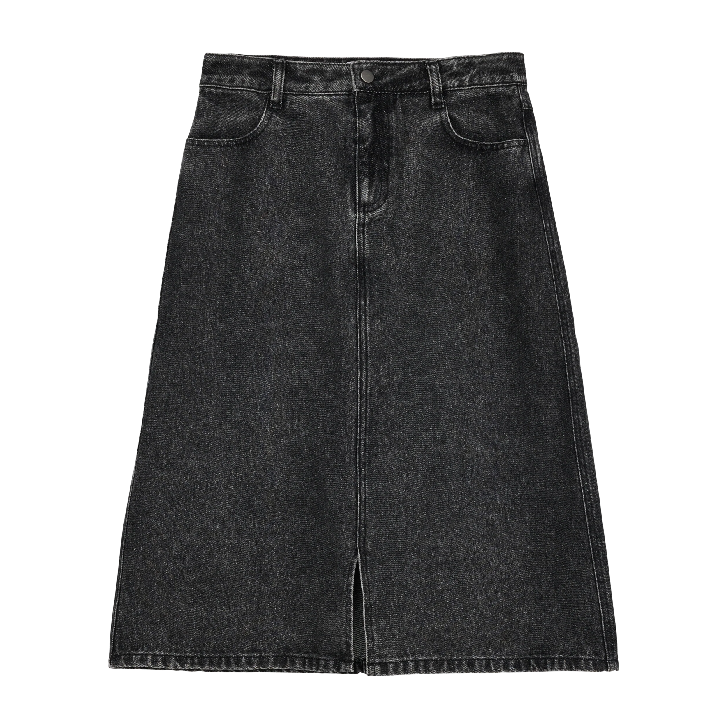 Makia naisten farkkuhame Janet Denim Skirt, musta