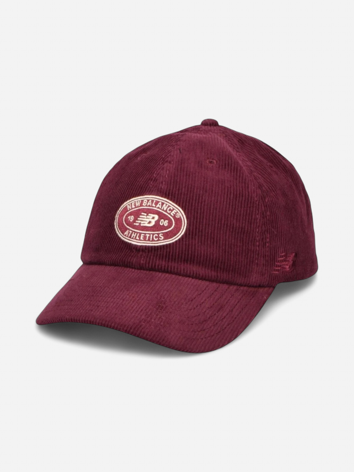 6 Panel Athletics Cord Hat VIININPUNAINEN - Kekäle.fi