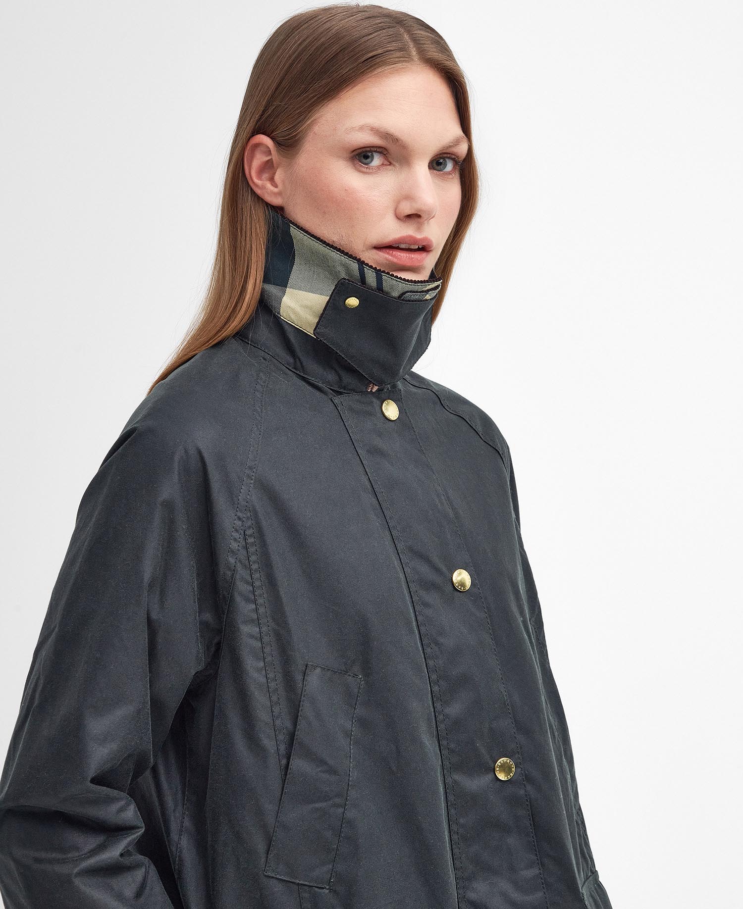 Barbour Long Beadnell Wax Jacket TUMMANVIHREÄ