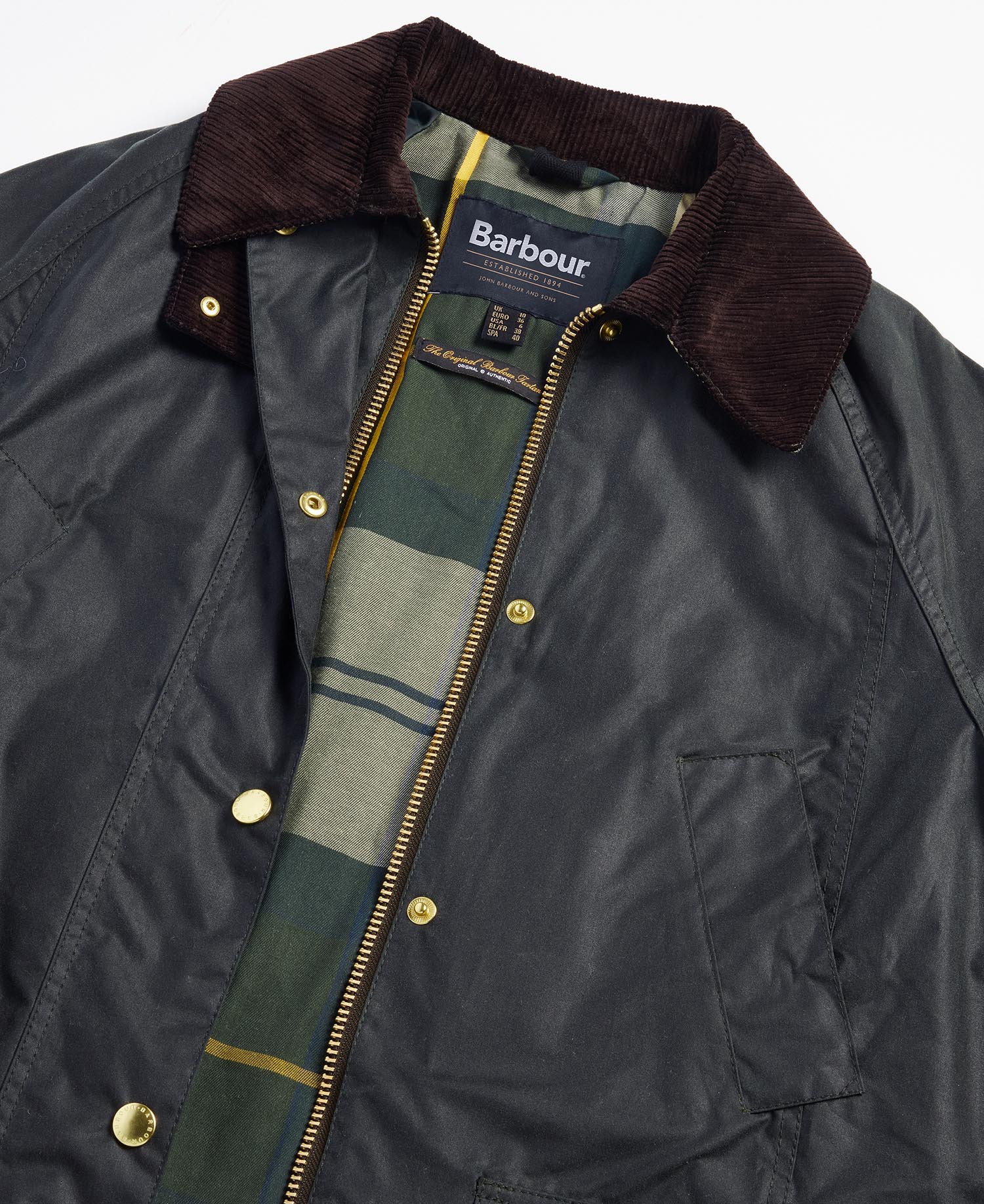 Barbour Long Beadnell Wax Jacket TUMMANVIHREÄ