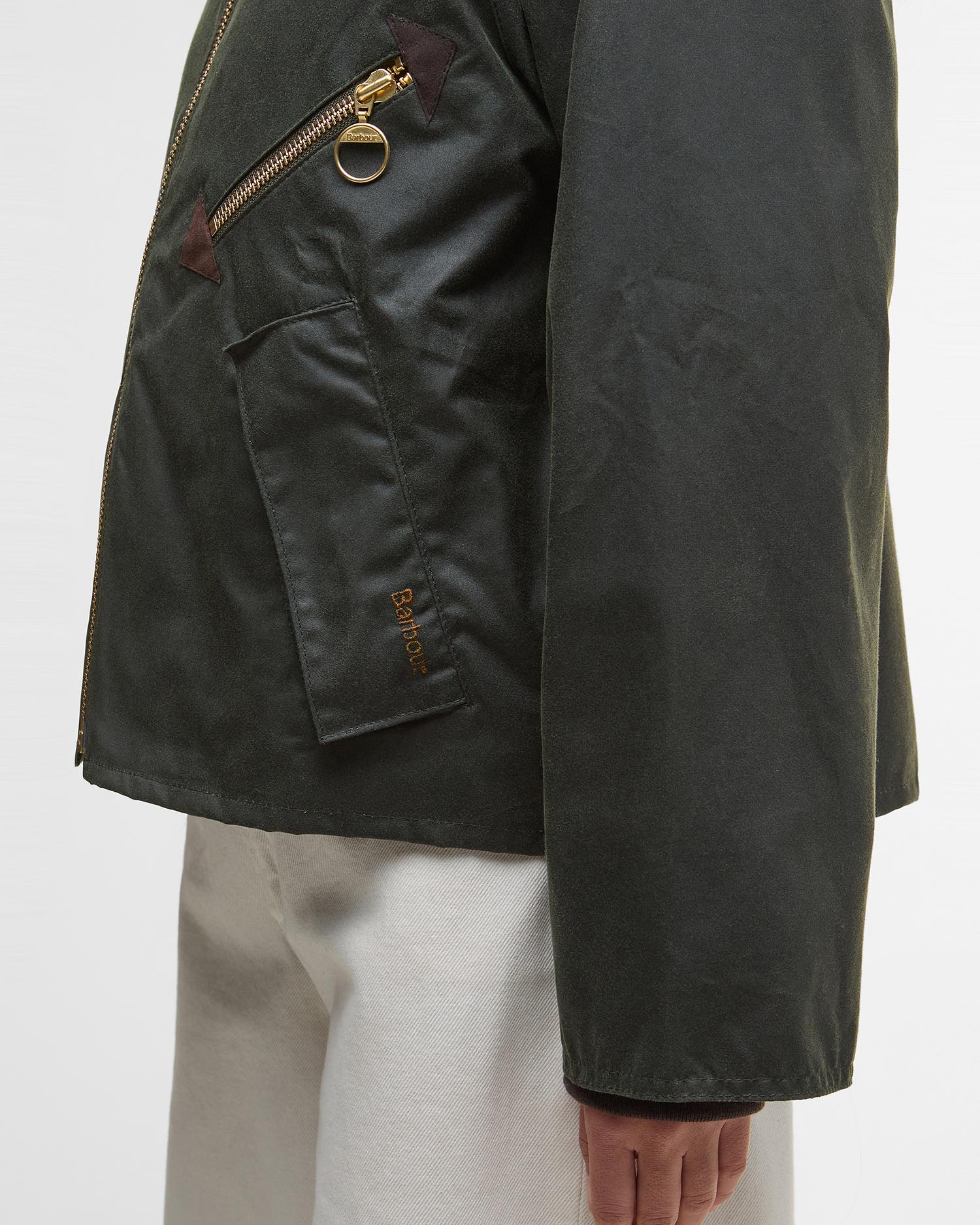 Barbour Arlene Wax Jacket KHAKI