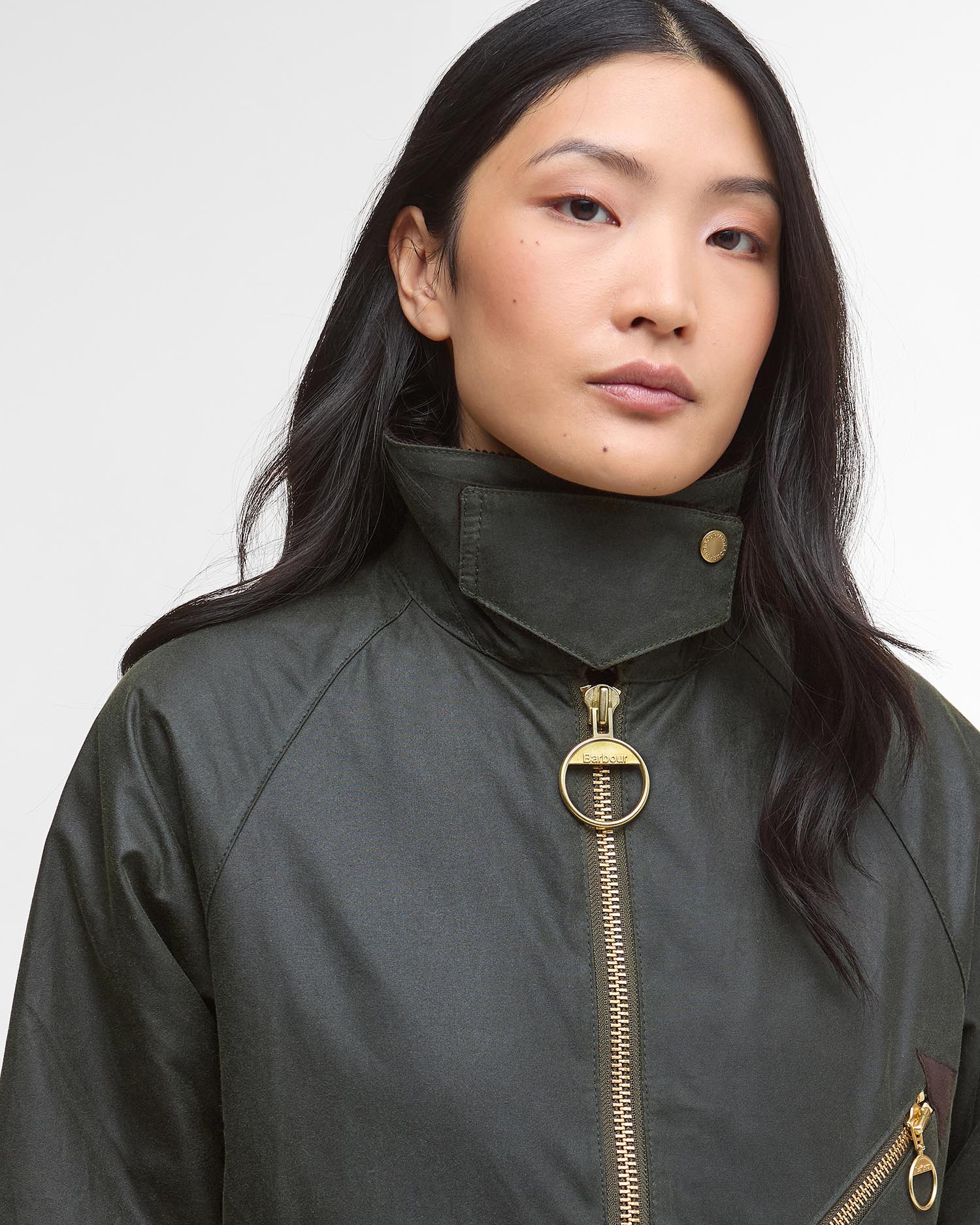 Barbour Arlene Wax Jacket KHAKI