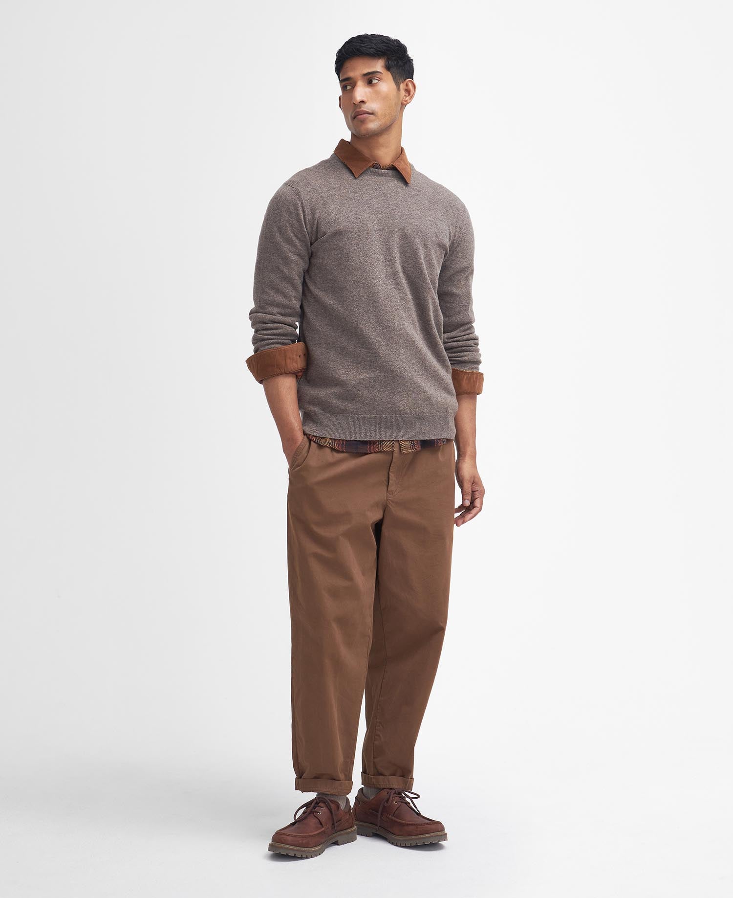 Barbour Essential Lambwool Crew VAALEANRUSKEA
