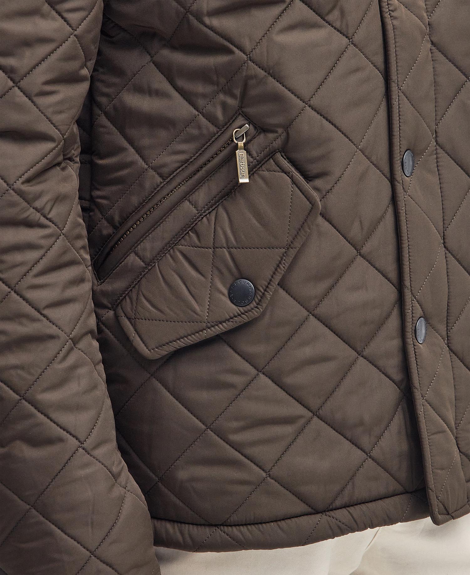 Barbour Powell Quilt KHAKI