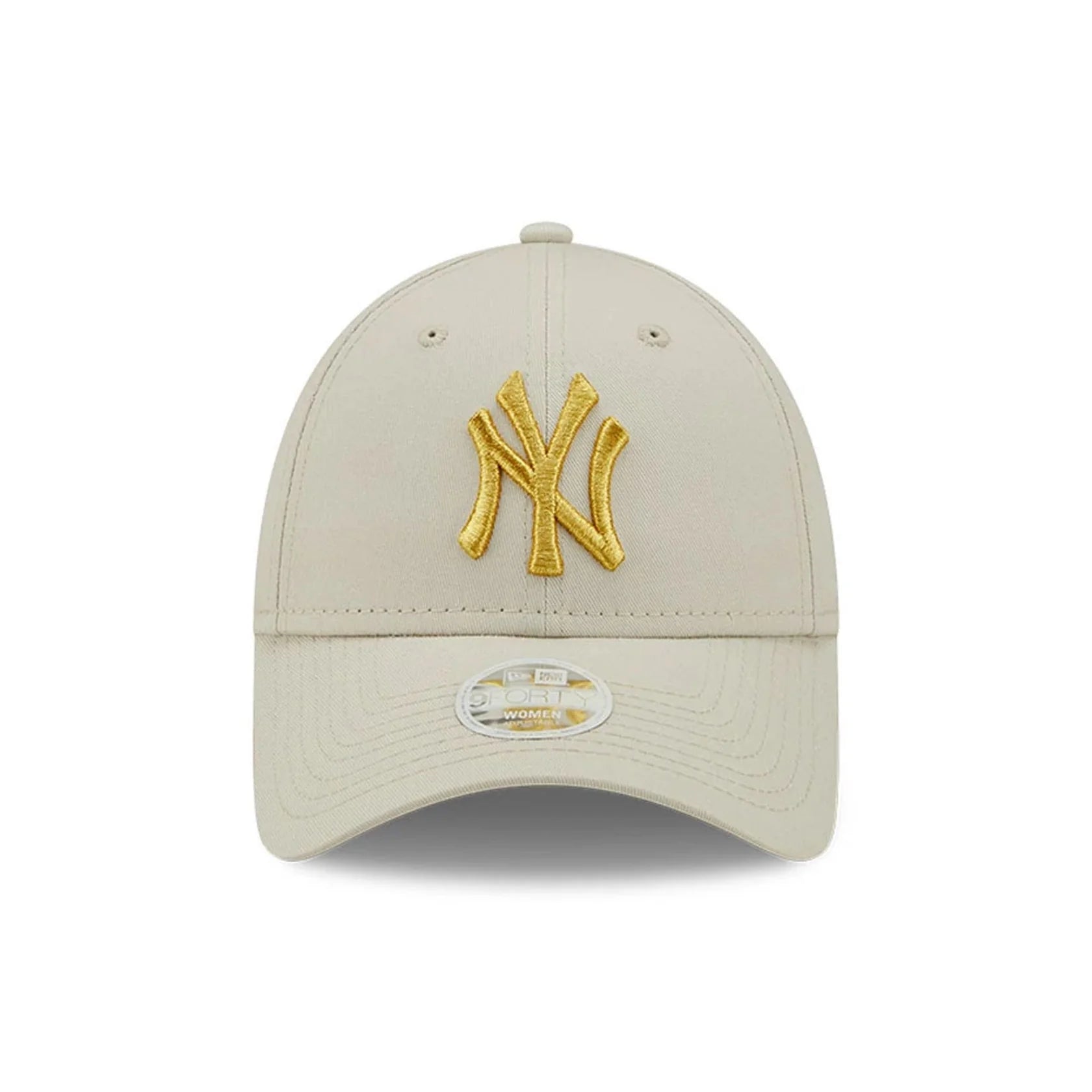 New Era naisten lippis Female Metallic Logo 9FORTY®, luonnonvalkoinen
