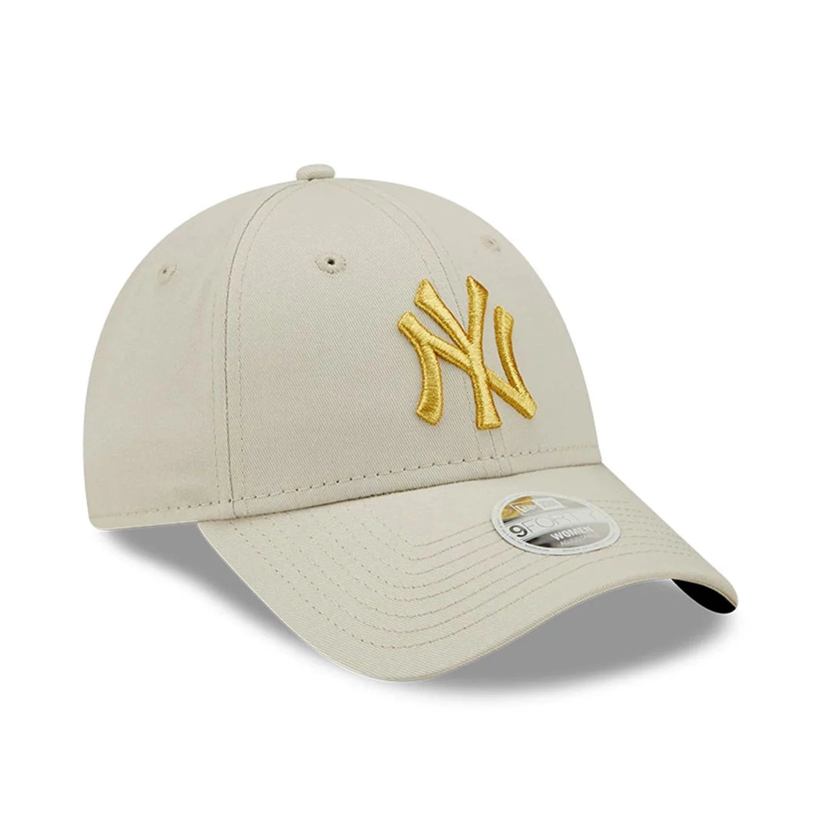 New Era naisten lippis Female Metallic Logo 9FORTY®, luonnonvalkoinen