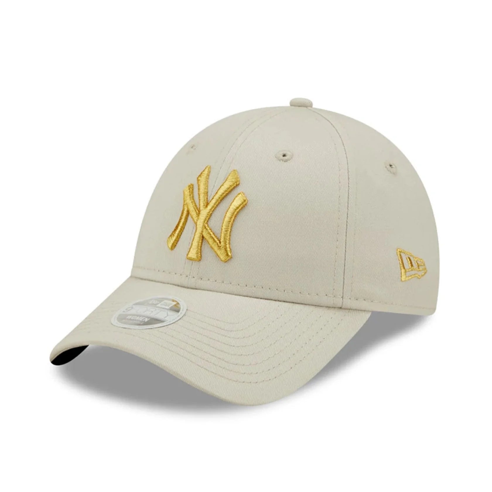 New Era naisten lippis Female Metallic Logo 9FORTY®, luonnonvalkoinen