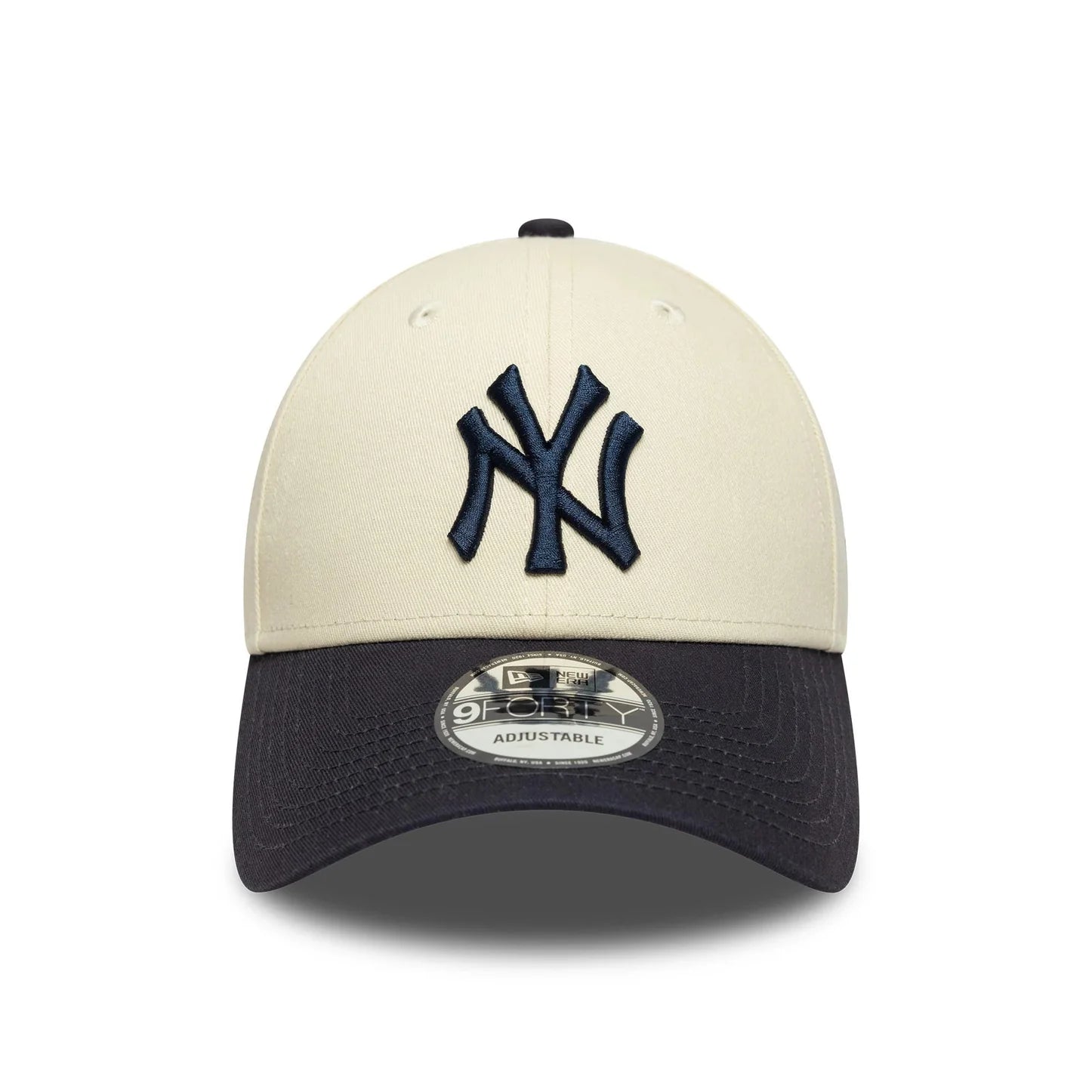 New Era unisex lippis New York Yankees Colour Block 9FORTY, valkopohjainen kuosi