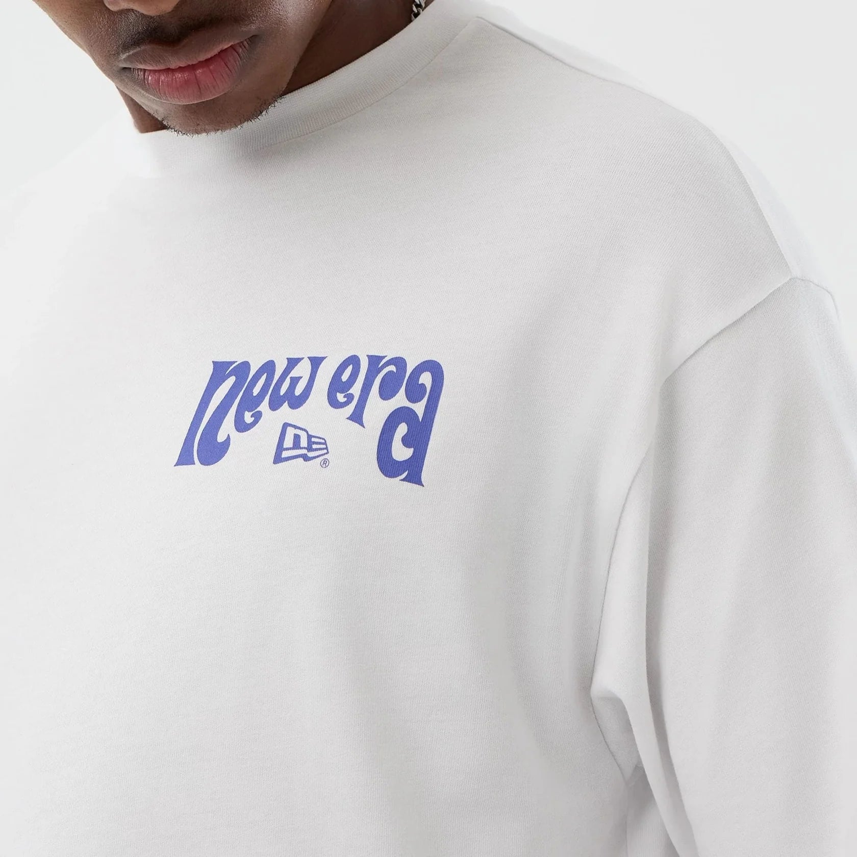 New Era unisex t-paita Fun Graphic, valkoinen