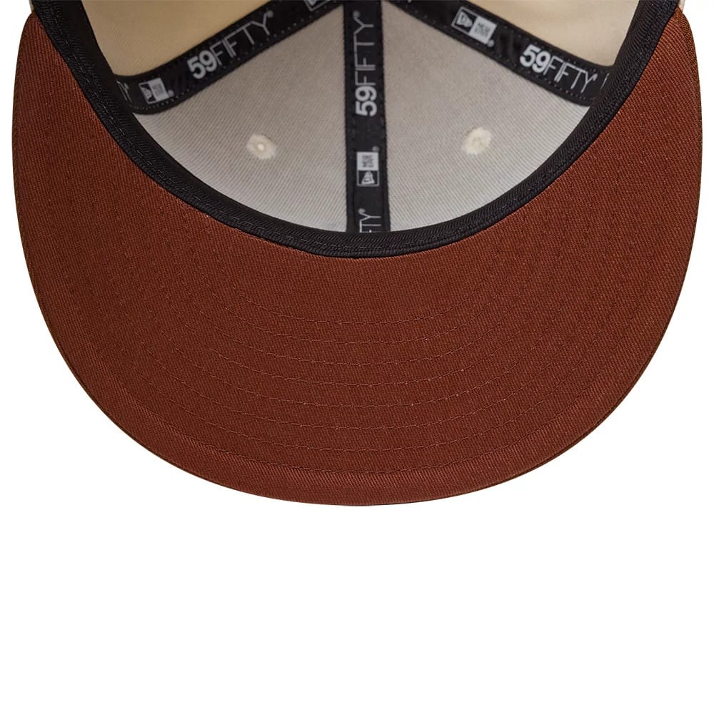 New Era miesten lippis League Essential 59FIFTY, konjakinruskea