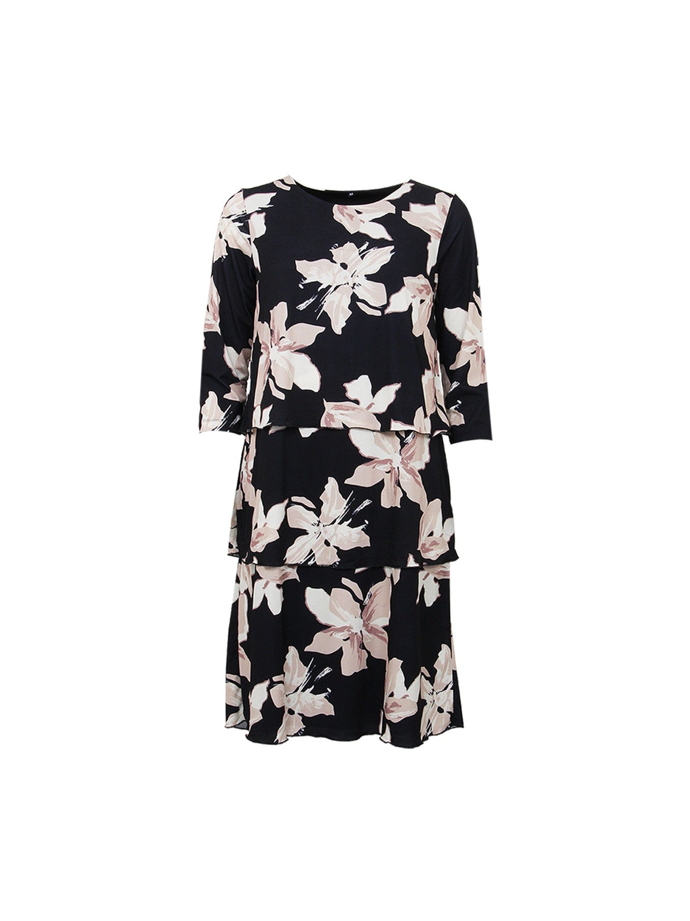 S.T.I mekko Jude Dress, kuosillinen beige