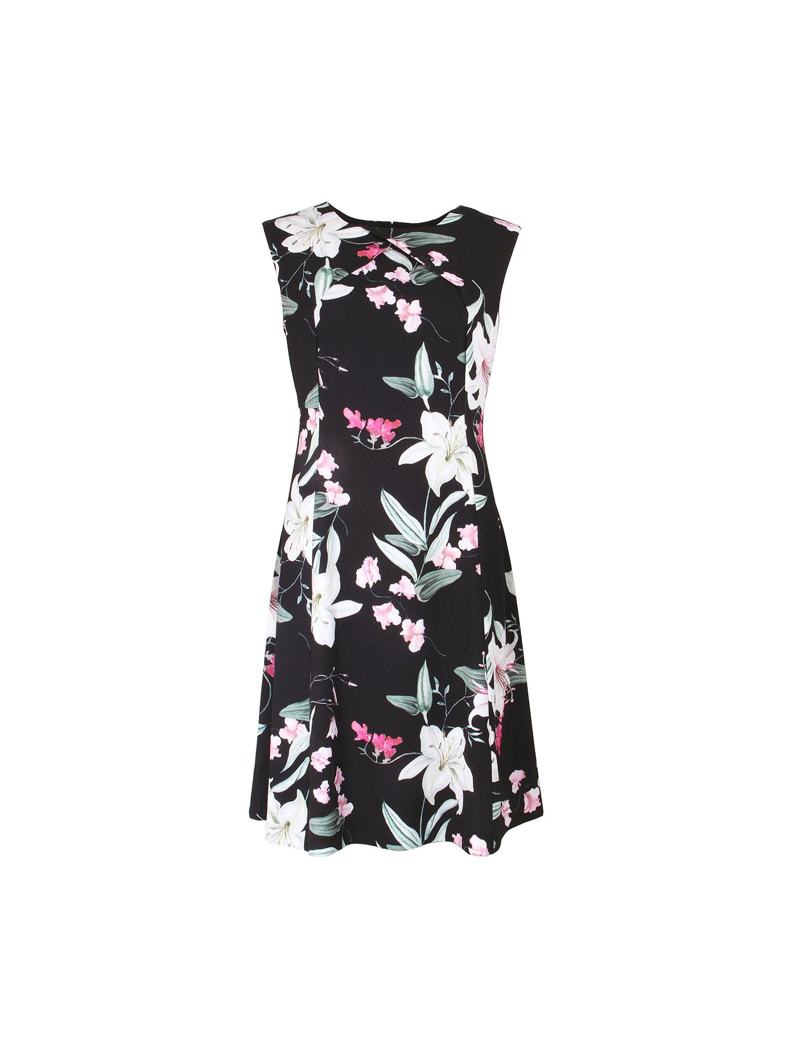 S.T.I mekko Cambria Dress, musta kuosi