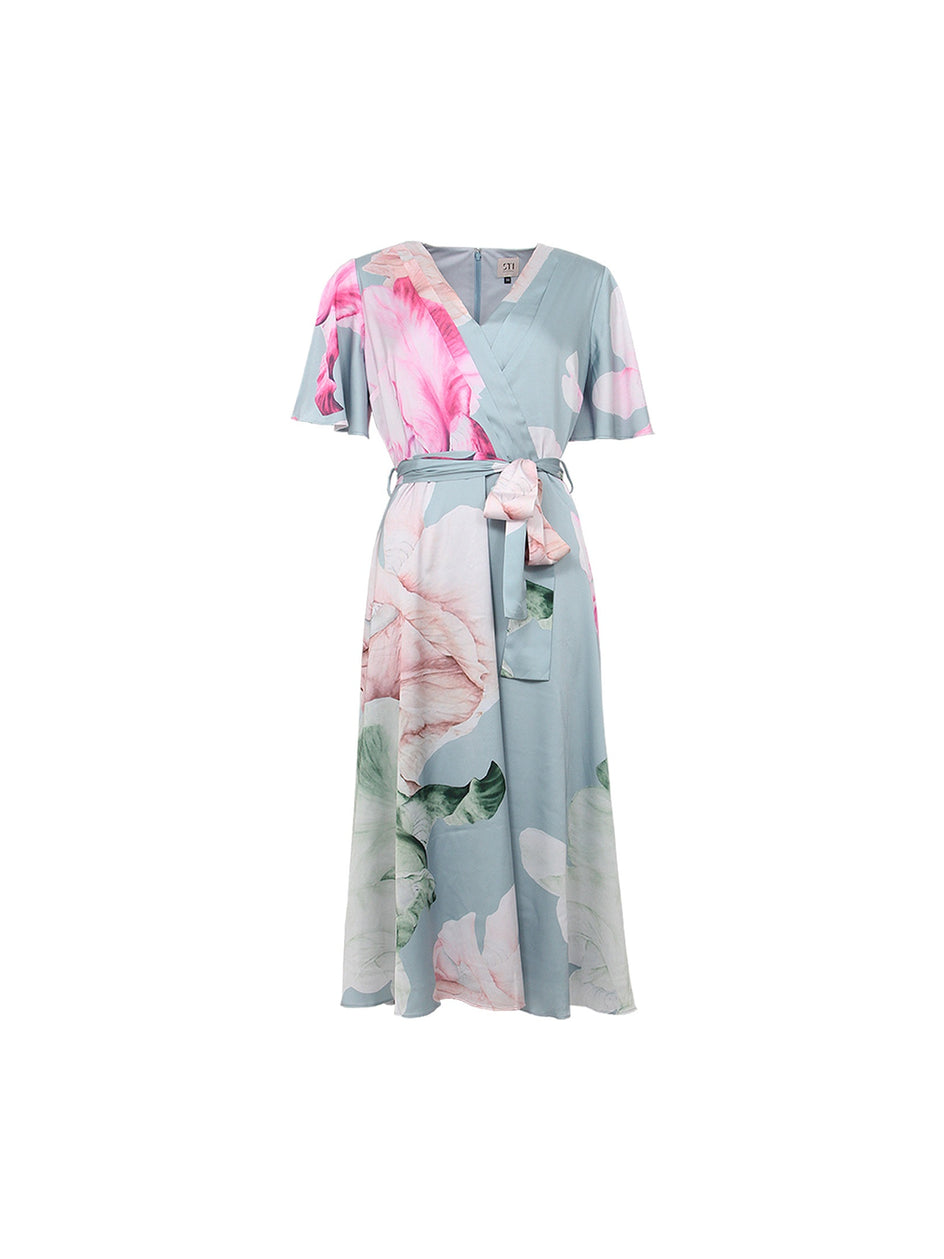 S.T.I mekko Cendra Print Dress, vihreä kuosi