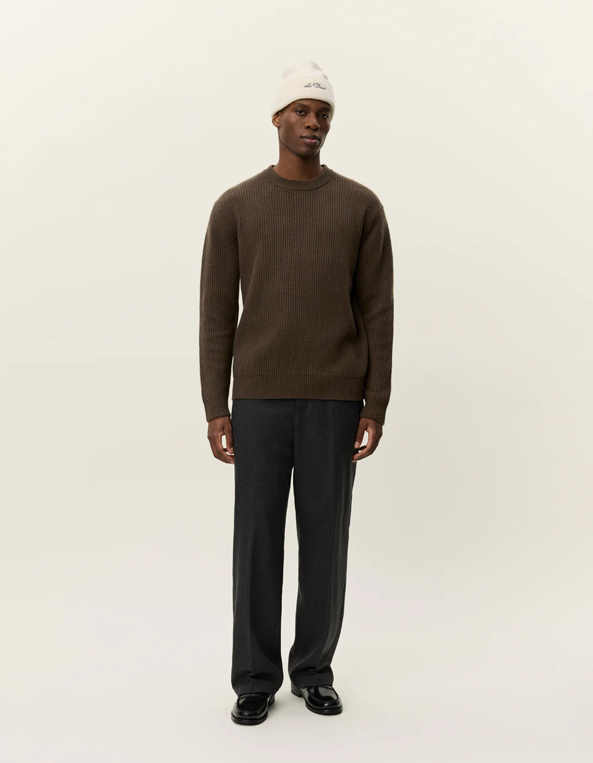 Eddie Wool Rib Crewneck Knit KESKIRUSKEA