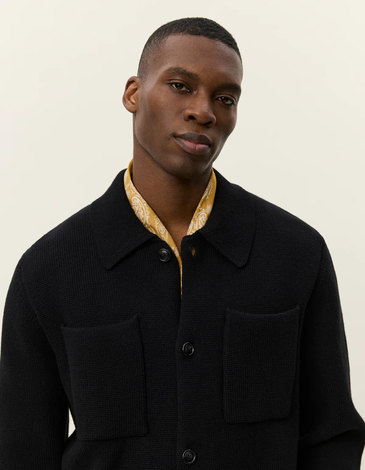 FISHER COTTON MILANO OVERSHIRT MUSTA