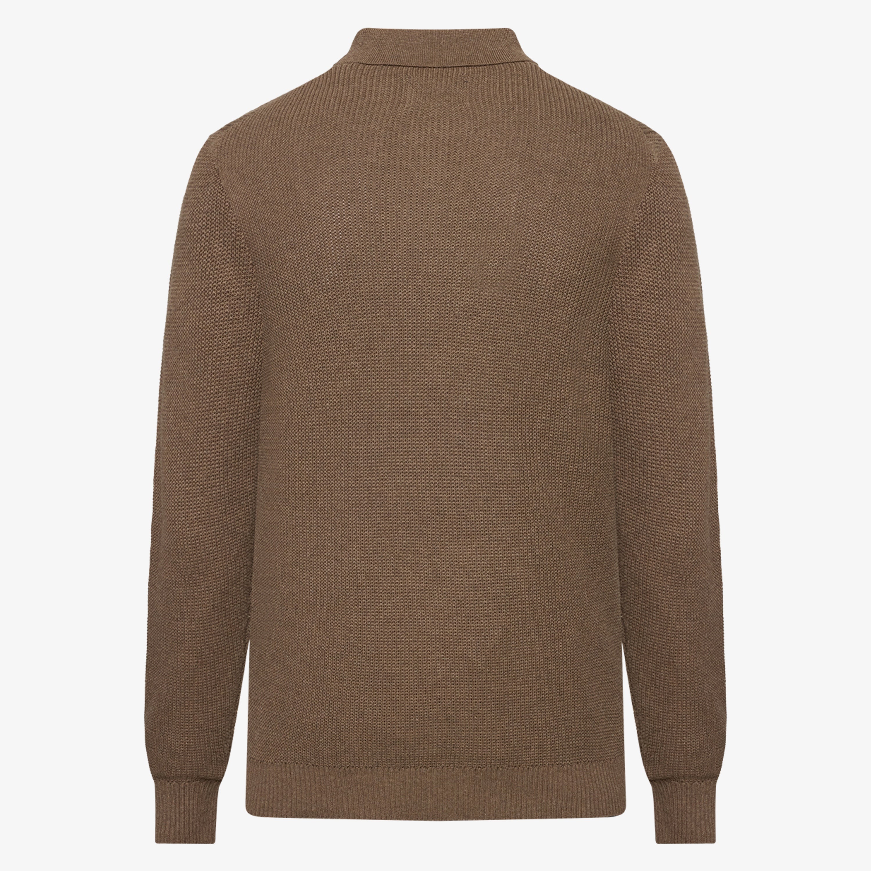 Signal miesten neulepusero Klassi Structure Polo, kaakaonruskea