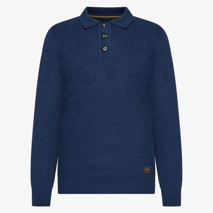 Signal miesten neulepusero Klassi Structure Polo, tummansininen