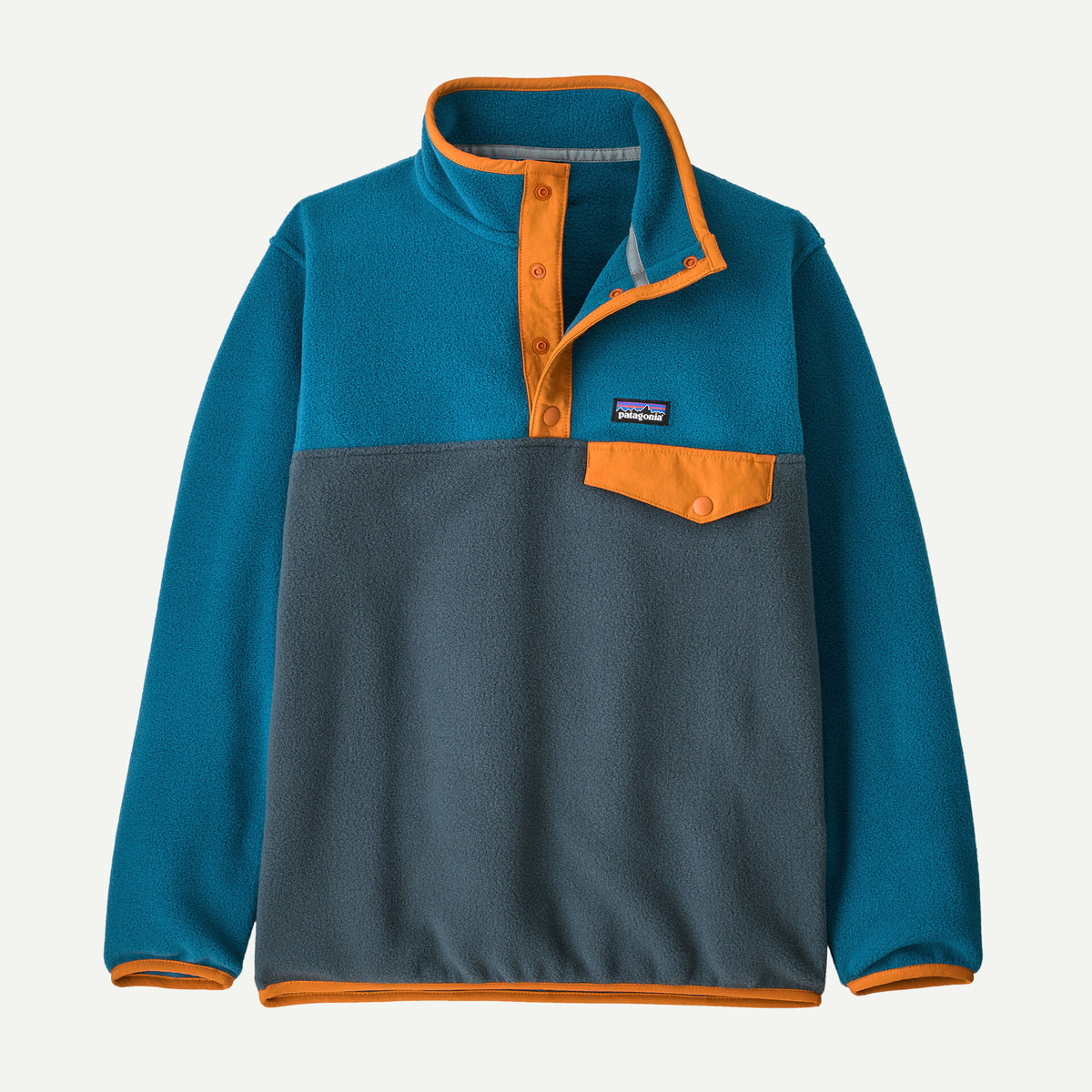 Patagonia lasten fleecetakki Lightweight Synchilla Snap-T, sininen