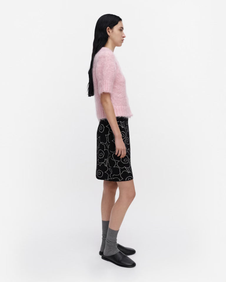 Marimekko naisten hame Vapaus Piirto Unikko, musta kuosi