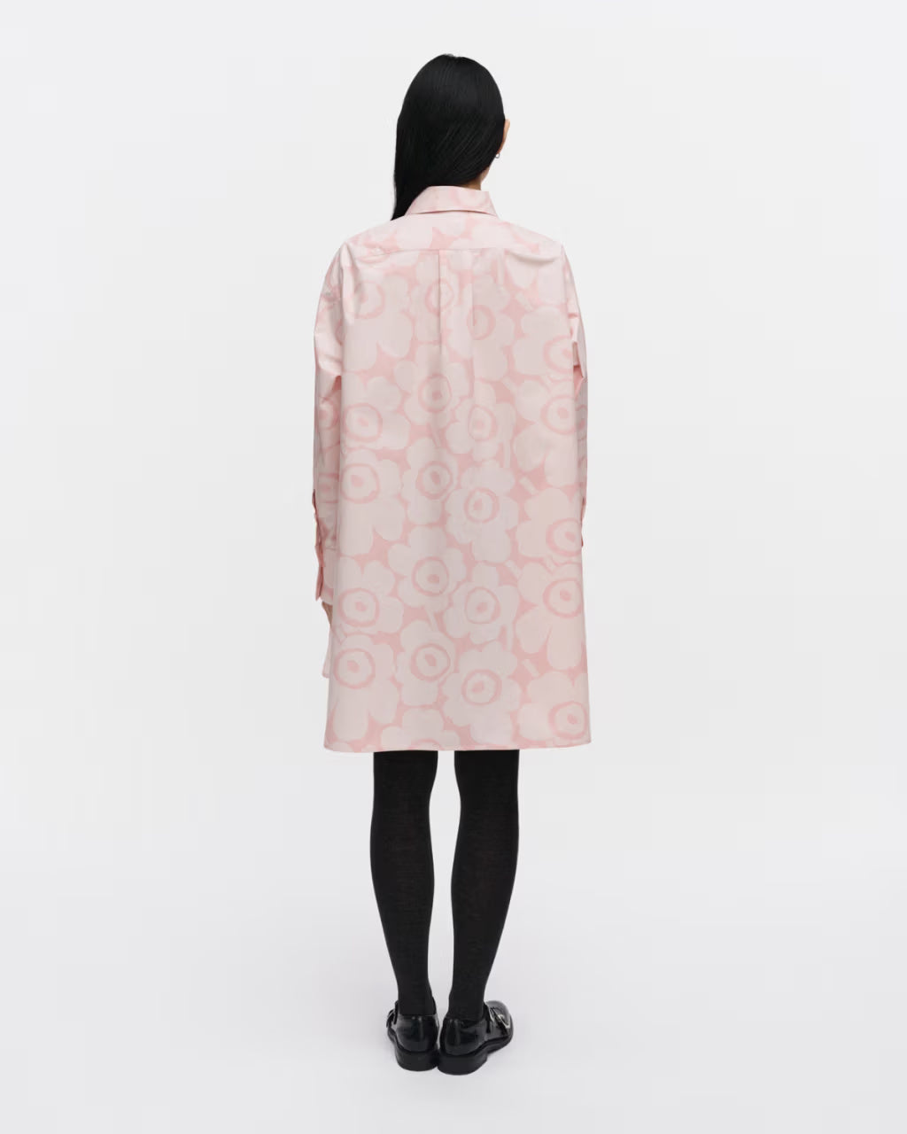 Marimekko paitamekko Kuvitelma Unikko Cotton Shirt Dress, vaaleanpunainen