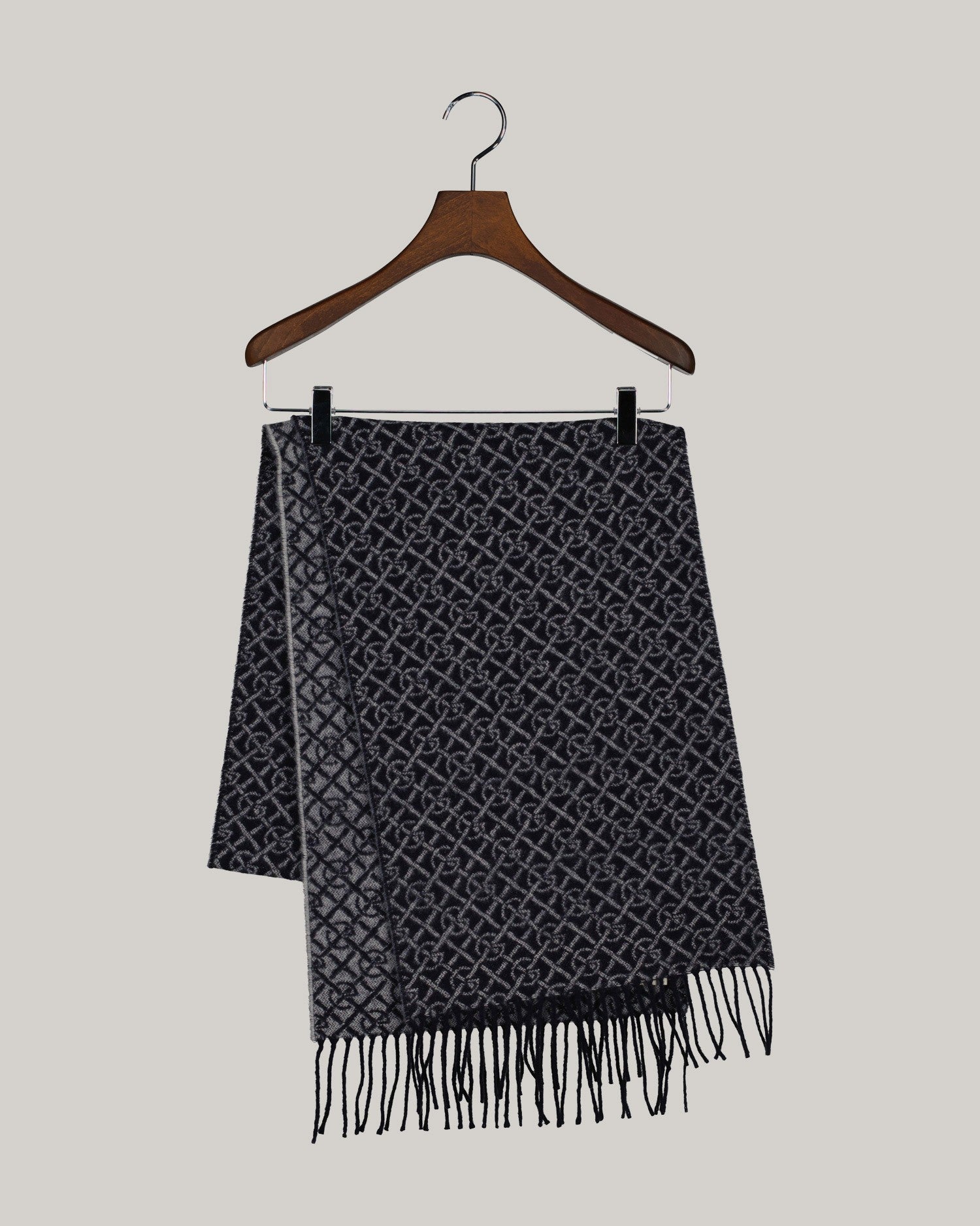 Gant huivi Pattern Woven Scarf, sininen kuosi