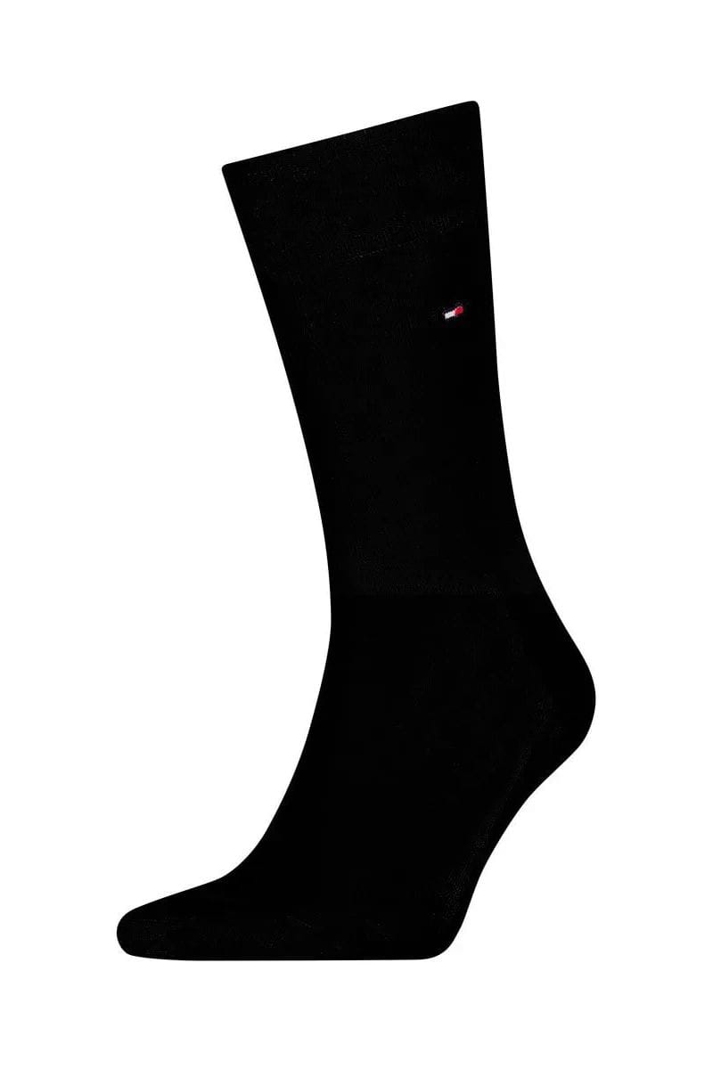 Tommy Hilfiger miesten sukat TH MEN SOCK PREMIUM FIL DECOSSE, musta