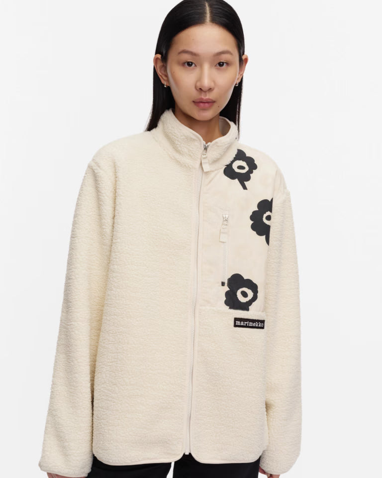 Marimekko unisex teddytakki Vaellus Mini Unikko Kioski, luonnonvalkoinen