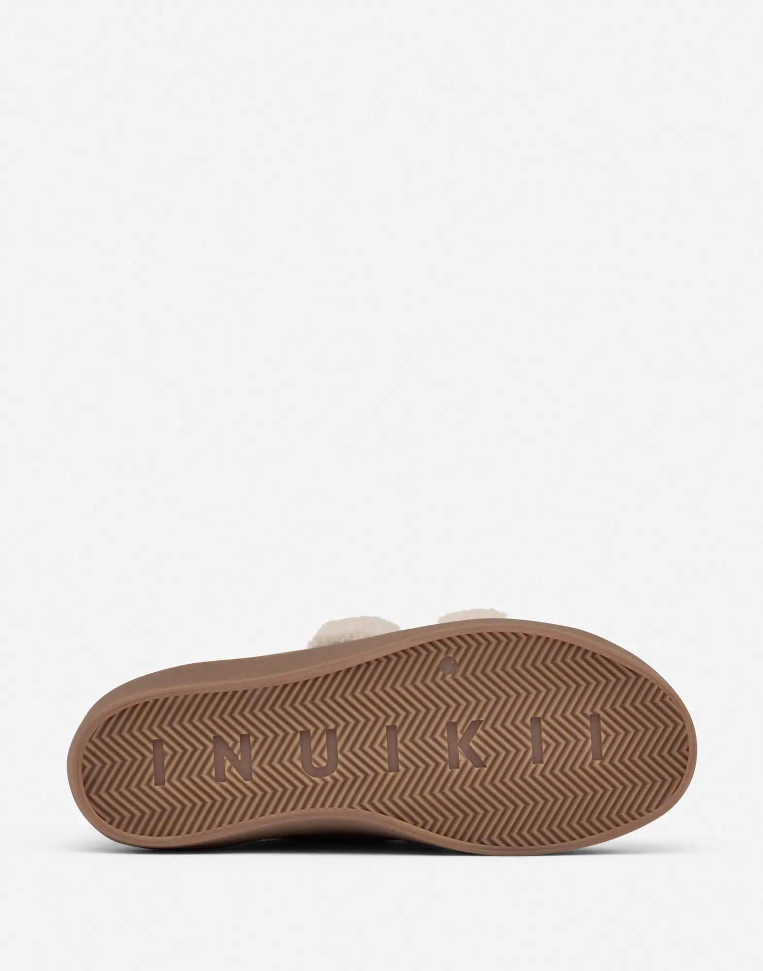 Inuikii naisten tennarit Shearling Low Velcro, ruskeanharmaa