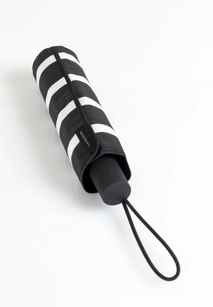 L'Asessor sateenvarjo Pisara, raidallinen musta