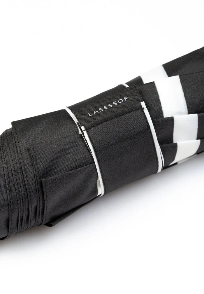 L'Asessor sateenvarjo Pisara, raidallinen musta