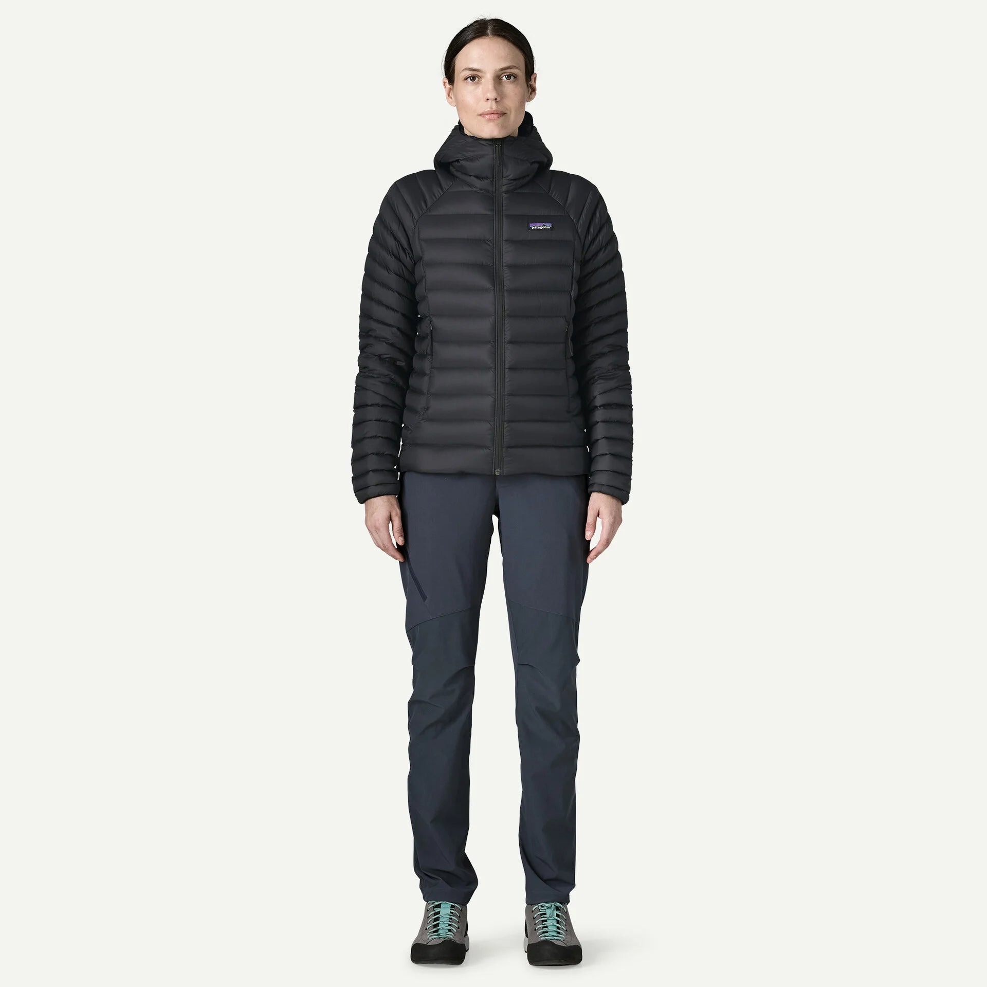 Patagonia naisten untuvatakki Down Sweater Hoody, musta