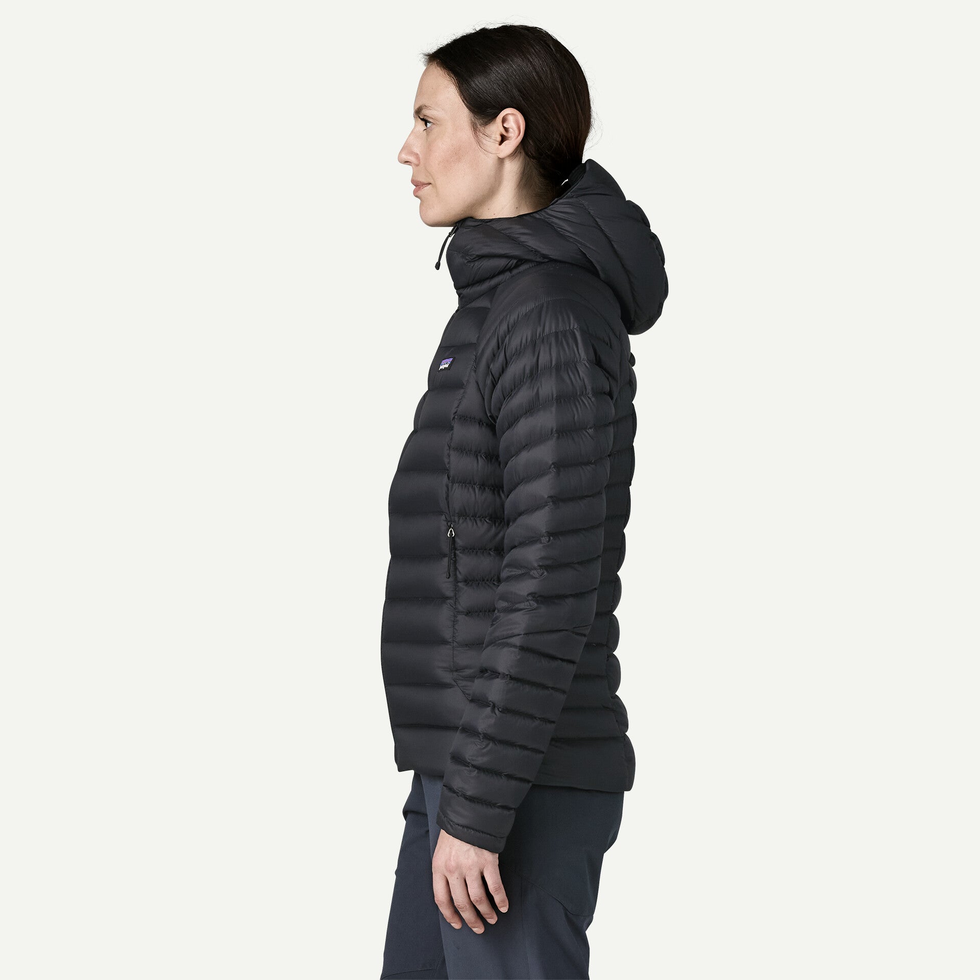 Patagonia naisten untuvatakki Down Sweater Hoody, musta