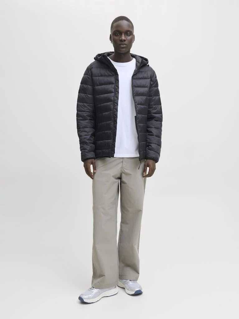 JJEBRADLEY LIGHT PUFFER HOOD NOOS Black