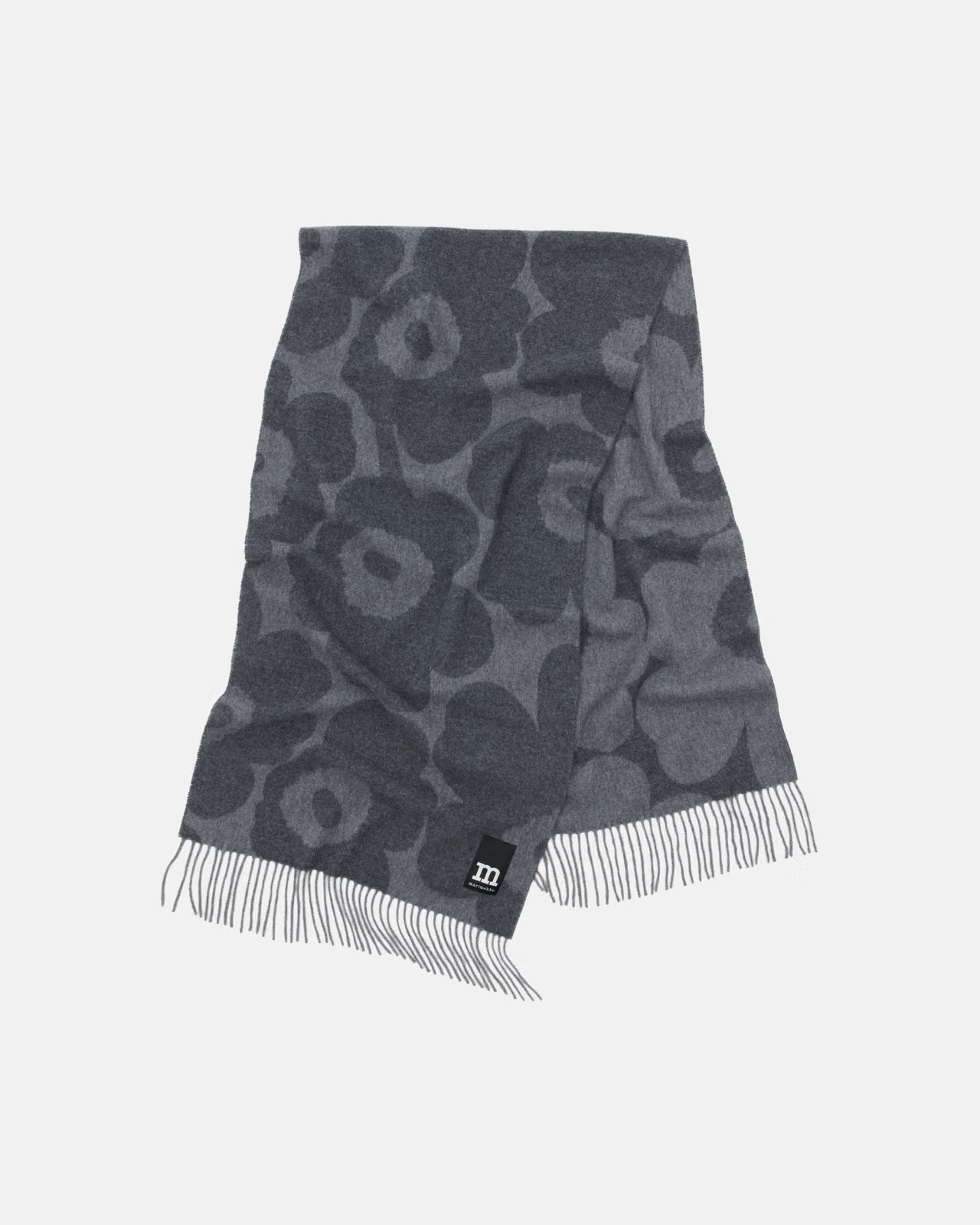 Marimekko naisten huivi Identtinen Unikko, harmaa kuosillinen