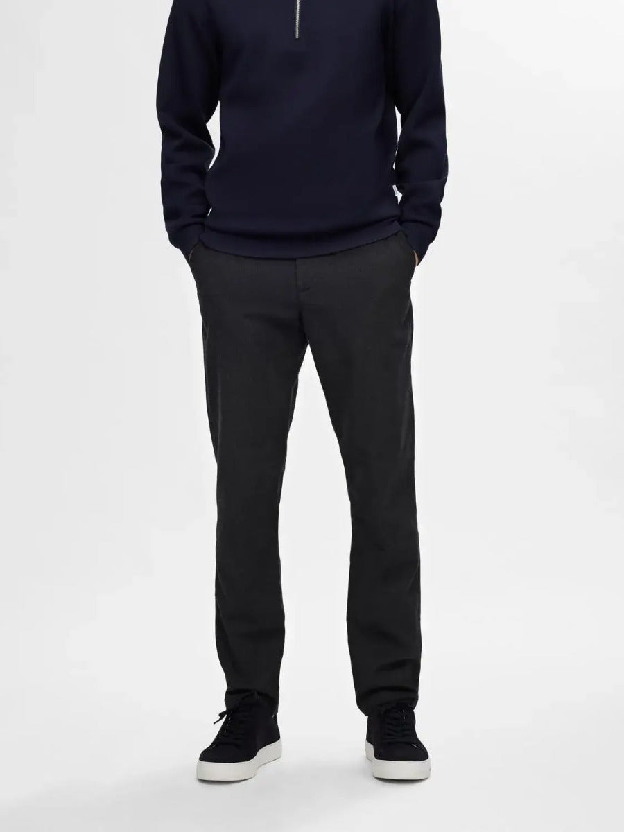 selected-housut-miles-brushed-pants-tummanharmaa-1