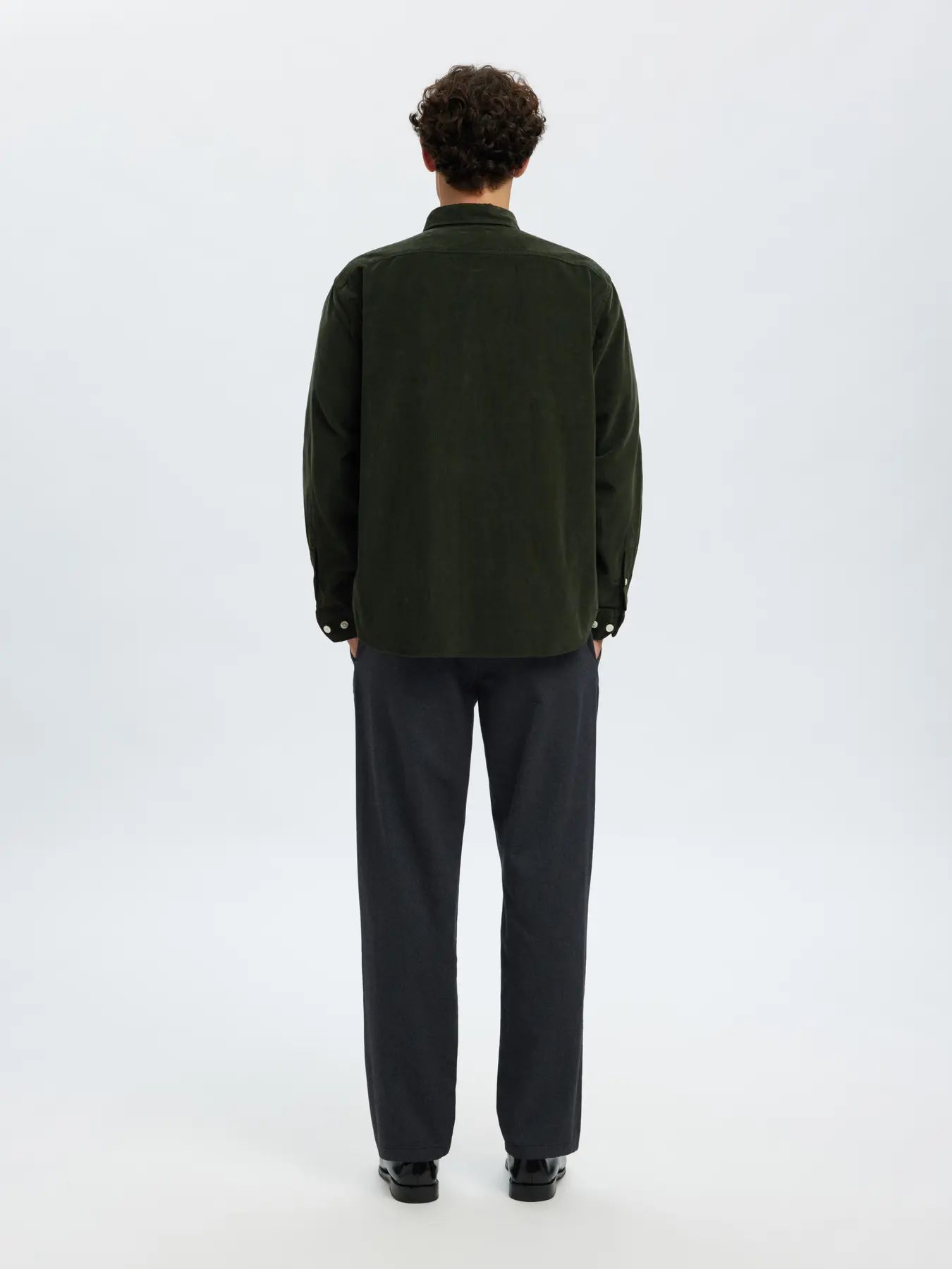 K REG DANNI CORD BD LS SHIRT Deep Forest