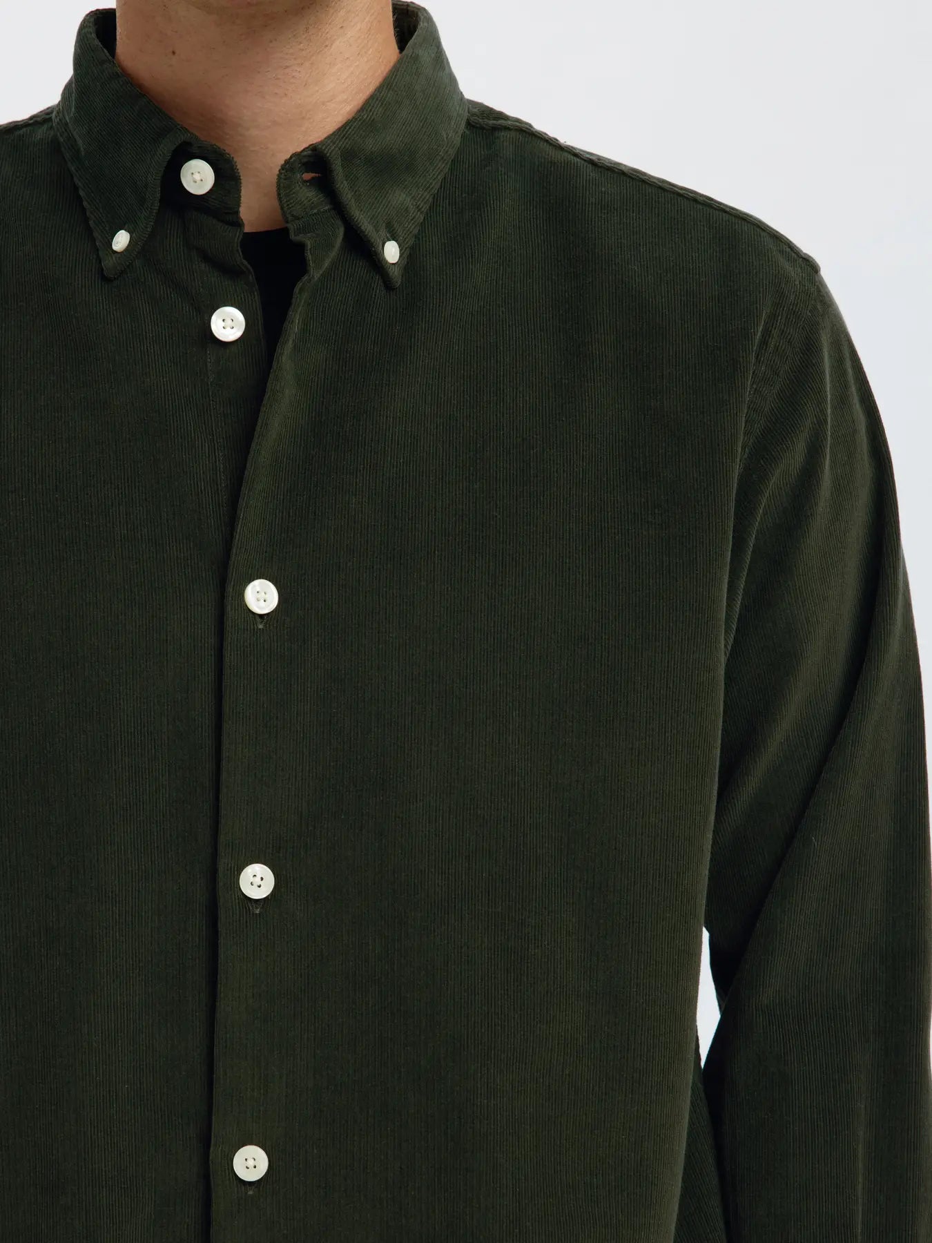 K REG DANNI CORD BD LS SHIRT Deep Forest
