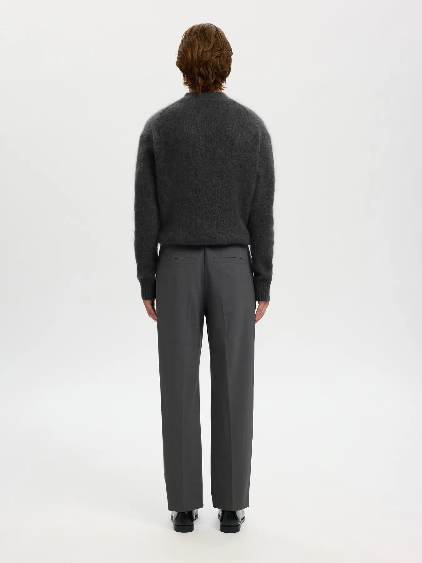 Selected miesten housut SLHLOOSE-MAGS TRS EX, Asphalt