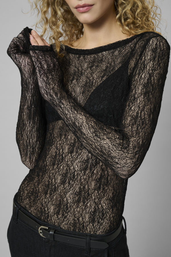 RITA BOATNECK LS BLOUSE MUSTA