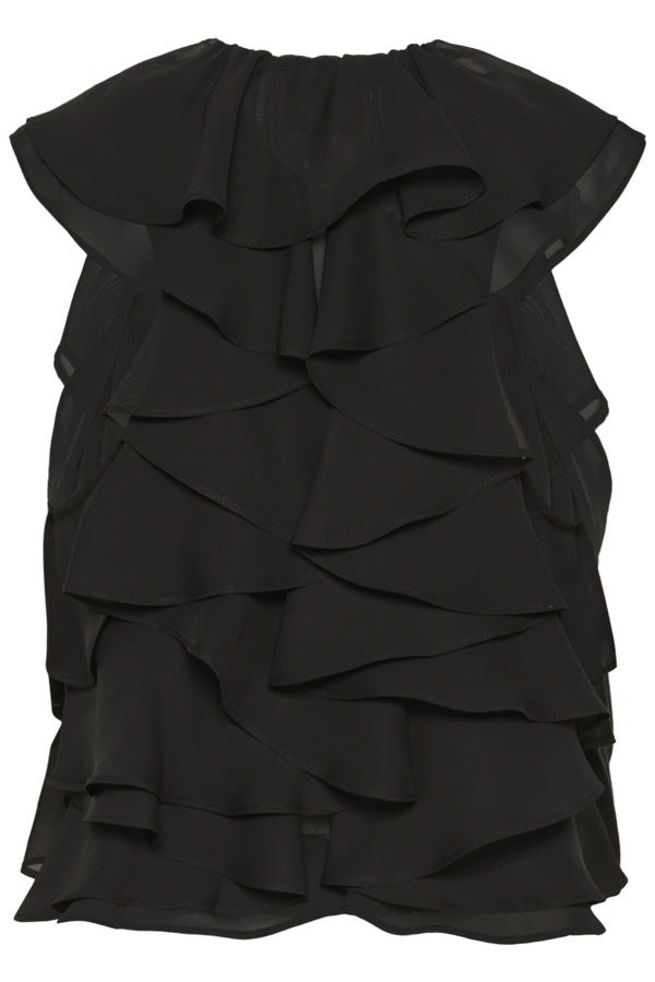 My Essential Wardrobe Eiko Florence Top, musta